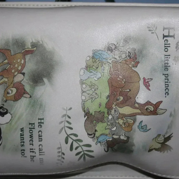 LOUNGEFLY DISNEY CLASSIC BOOKS BAMBI COVERTIBLE CROSS BODY BAG RARE NWT - Picture 6 of 16